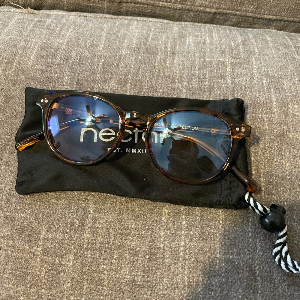Nectar blue light blocking glasses brown tortoise